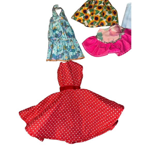 1970s/80s Vintage Barbie Clothing Lot Dresses Lingerie Skirt Tops Bundle - Picture 3 of 7